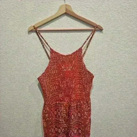 FLORAL SMOCKED SLEEVELESS DRESS - Picture 4 of 5